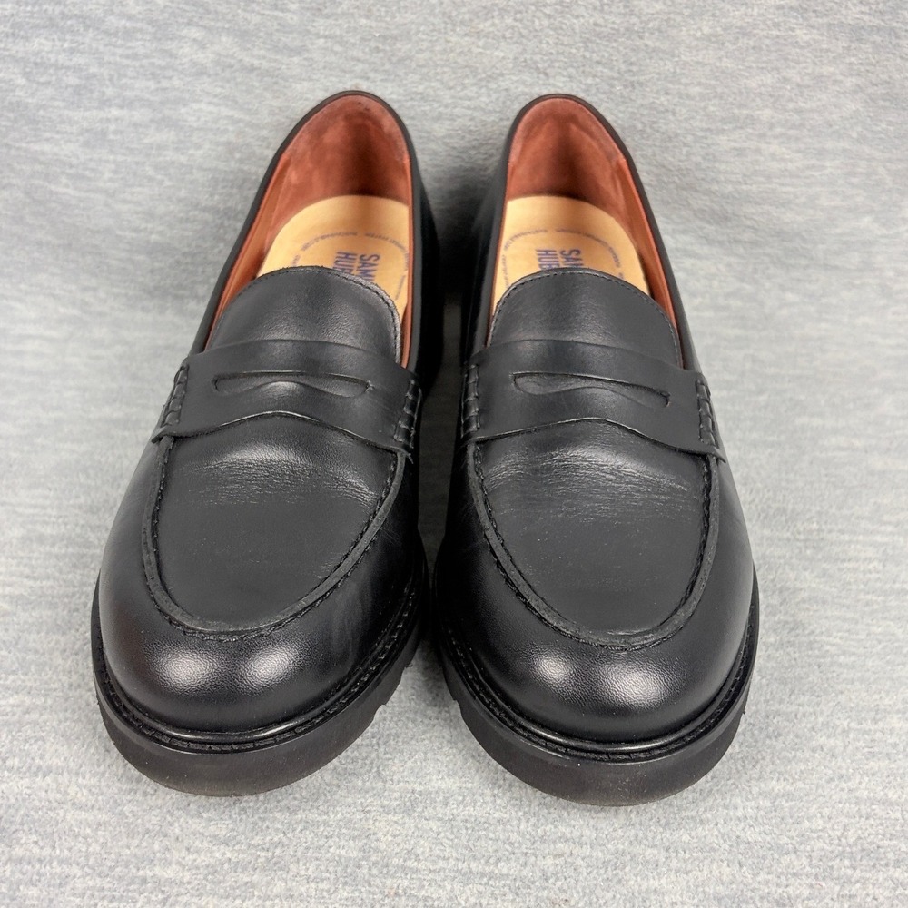 Samuel Hubbard Tailored Traveler Loafers Womens 8M Black Leather Penny Comfort - Picture 3 of 12